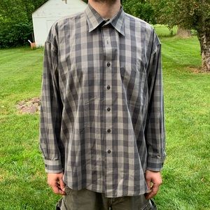 Van Heusen gray plaid Shirt